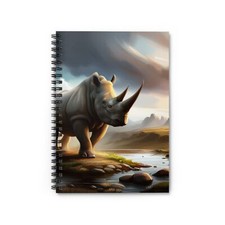 Rhino 118 pages Spiral Notebook - Ruled Line