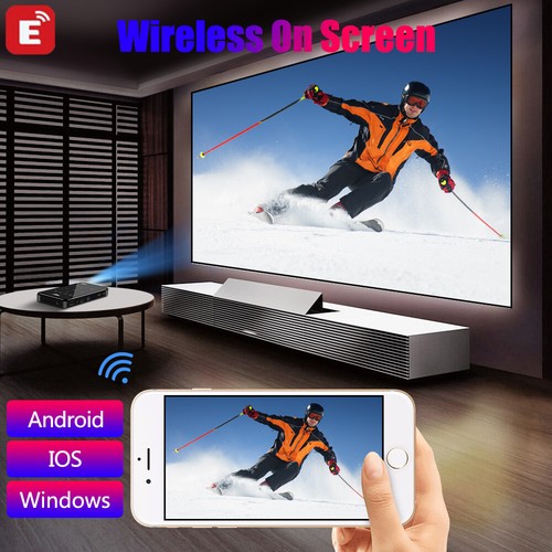 4K HD Smart DLP Mini Projector Android WiFi Bluetooth 1080P 2+32G Home Theater - Picture 13 of 24