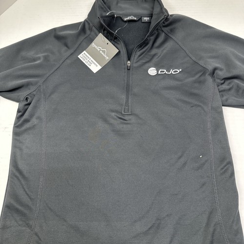 Eddie Bauer Womens Smooth Fleece Base Layer 1/2 Zip Size L Gray Polyester - Picture 1 of 10