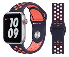 Original Apple Nike Sport Band M/L 38/40/41mm MG3U3ZM/A Blue Black/Bright Mango