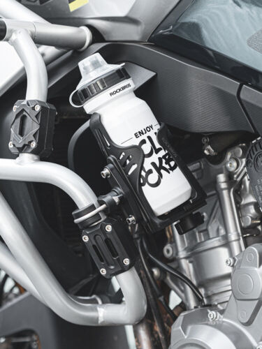 ROCKBROS Motorcycle Cup Holder Handlebar Mount Beverage Drink Bike Water Bottle - Picture 8 of 13