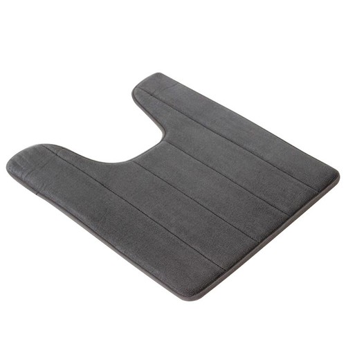New Memory Foam Anti Slip Toilet Floor Mat Bath Pedestal Washable Pad Rug Soft - Picture 8 of 8