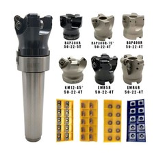 Metal Face End Mill Holder Carbide Inserts Durable Handle Machine Parts MT2/3/4