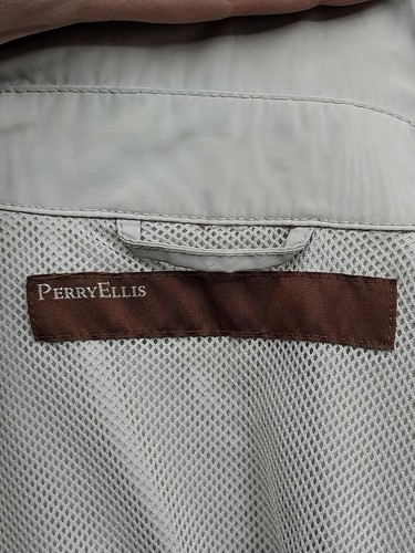 Perry Ellis Windbreaker Jacket Womens Size Medium Full Zip Snap Front Lined Coat - Picture 4 of 8
