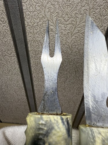 Vintage RARE USSR Knife Fork Sturgeon Travel Camping set soviet hiking, fishing - Picture 16 of 23