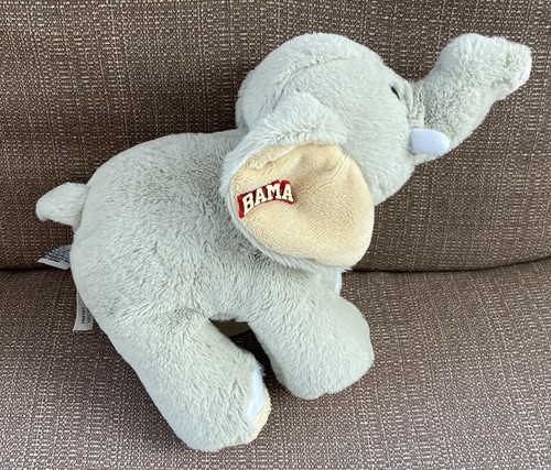 Webkinz VELVETY ELEPHANT Gray Plush Toy NO CODE HM167 with BAMA "EARRINGS" - Picture 6 of 10