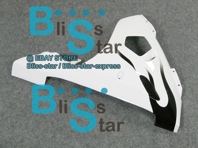 Black White INJECTION Fairing Yamaha YZFR6 YZF-R6 2003-2005 R6S 2006-2009 06 B6 image