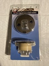 New DANCO Trip Lever Overflow Plate & Stopper Assembly - Chrome Finish - 80977