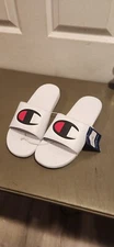 NEW Champion Super Slide Solid White Men's Slide Sandals CP101315M Size 13