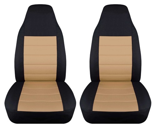 Juego de fundas de asiento de coche delanteras para Jeep Wrangler YJ-TJ-LJ 1985-2006 buen color - Imagen 10 de 27