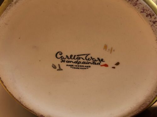 Carlton Ware Rouge Royale Kingfisher & Vine hand painted ginger/temple jar. 4391 - Picture 9 of 9