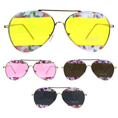 New Women’s Blind Sunglasses Womens Flower Crop Blind Pilots Metal Rim Fashion Sunglasses  main image 3