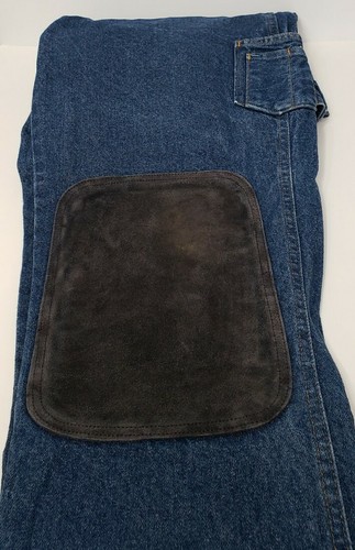 Vintage JD American Workwear Leder Patch Carpenter Jeanshose Herren 40 x 32 hergestellt in den USA - Bild 9 von 12