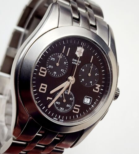 Men's SWISS TITANIUM CHRONOGRAPH Watch VICTORINOX SWISS ARMY "Alliance" 24080 - Picture 4 of 19