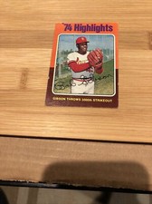 1975 Topps #3 74 Highlights Gibson Vg