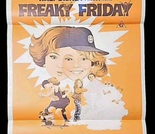 Daybill Freaky Friday Vintage 60's Original Australian Movie Poster. Walt Disney - Bild 6 von 12