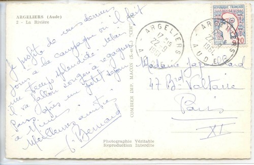 CP 11 AUDE - Argeliers - La Rivière - Imagen 2 de 2