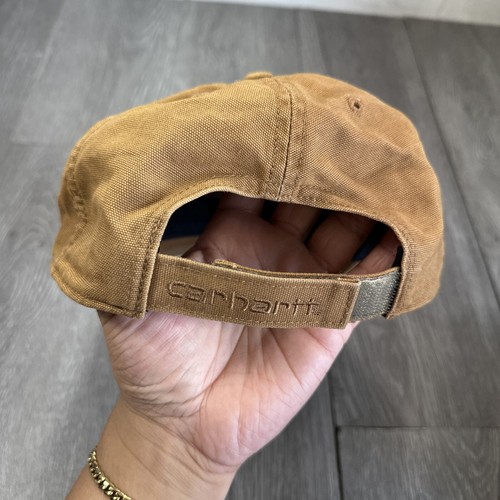 Carhartt Odessa Canvas Cap AH0289-M Adjustable Brown Cotton Baseball Hat - Picture 4 of 7