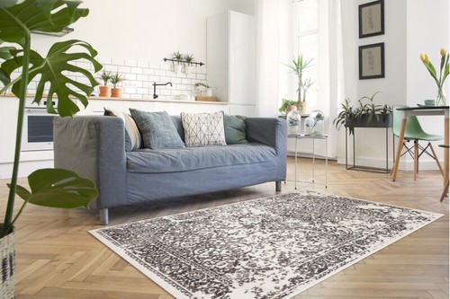 ORIGINAL Designer Teppich 'VINTAGE' 22208765 Rosette Beige Modern Rugs Best Carpets - Bild 4 von 10