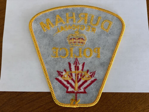 Durham Regional Police Services department embroidered Canadian patch Ontario - Picture 2 of 4
