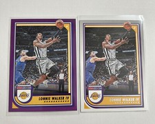 2022-23 Panini NBA Hoops Basketball #153 Lonnie Walker IV Purple & Base Lakers