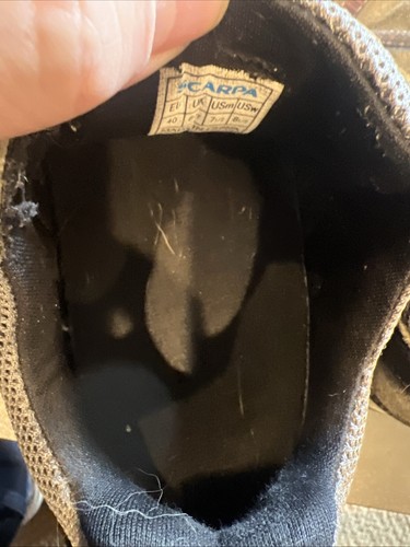 Gebrauchte Scarpa Crux Canvas Wander Zustiegsschuhe Damen Größe 7 EUR 38 grau - Bild 11 von 21