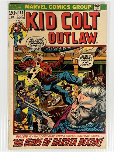 Kid Colt Outlaw #163 Steel Kid Colt Western Bronze Age Marvel Comics 1972 VF - Picture 1 of 9
