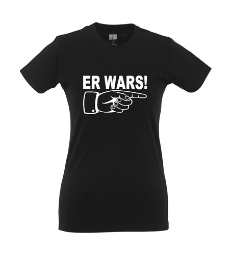 Er wars I Fun I Lustig I Sprüche I Girlie Shirt - Picture 2 of 4
