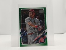 Dylan Carlson 2021 Topps Series 1 One Green Ice Foil Rookie Card /499 RC. rookie card picture