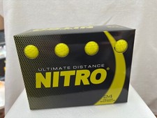 GOLF BALLS NITRO ULTIMATE DISTANCE 24 YELLOW NEW SEALED IN BOX