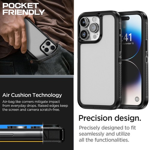 For Apple iPhone 14 Pro Max Shockproof Rugged Cover Phone Case Screen protector - 第 7/26 張圖片
