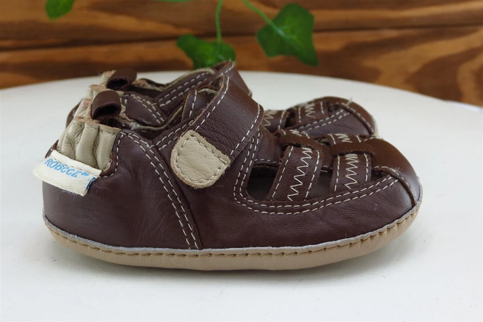 Robeez Niño Pequeño Niños 2 Mediano Marrón Pescador Sintético Foto 4 de 4