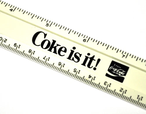 Coca-Cola Coke Ruler USA - Coke is it! Ruler 1970's