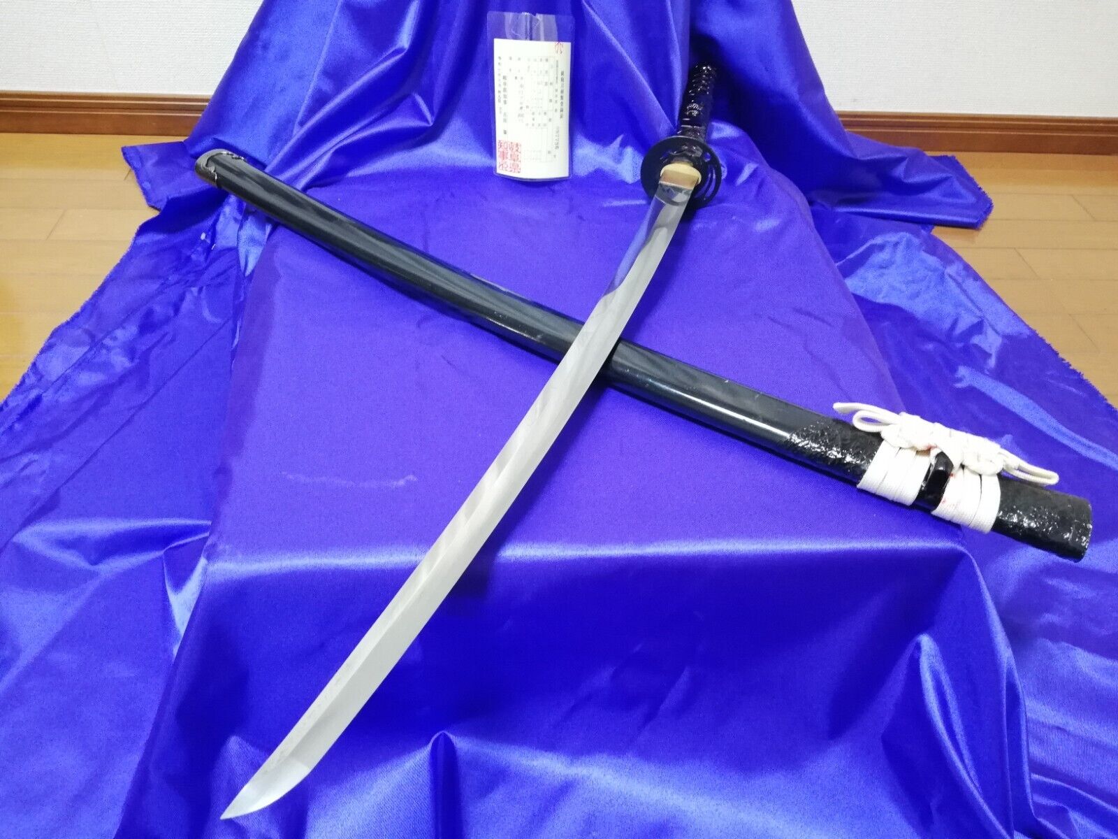 Antique real Japanese Samurai long sword Katana signed Kanetsuna saku #296