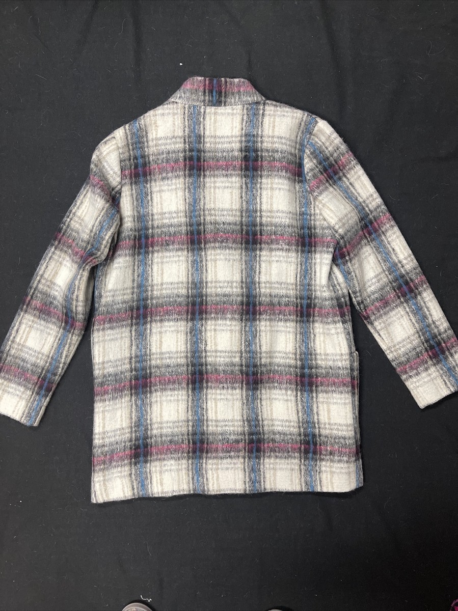 Kenneth cole plaid coat cheap