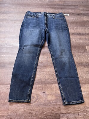 Old Navy Womens Jeans 16 Short High Rise Rockstar Medium Wash O6