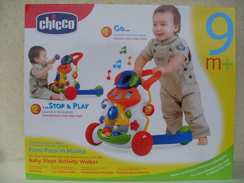 baby steps activity walker boy girl primi passi musica pasos trotteur gym chicco - Imagen 1 de 3