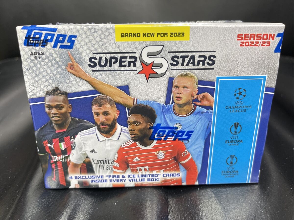 2022-23 Topps UEFA Superstars Soccer Trading Card Value Box