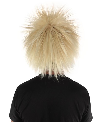 80er Stachel Rock Perücke für Herren - Punk Rockstar Haarband Kostüm Accessoire Retro Fan - Bild 107 von 192