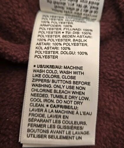 Sz 5XL New Women's Ski Jacket. Plum Quilted Puffer Winter Coat, Lined, Hooded - Picture 6 of 8