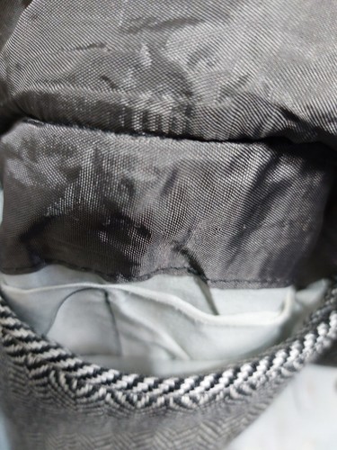 Pure Cashmere 'Lyndon' by Bladen Jacket, Black/White Herringbone- 44L - Picture 12 of 20