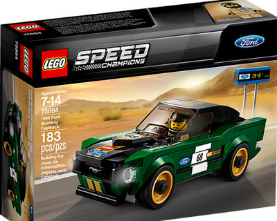 2018 Retiring Soon LEGO 75884 SPEED CHAMPIONS 1968 Ford Mustang Fastback HTF