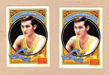2 Jerry West 2014 Panini cards #83 Los Angeles Lakers Nrmt