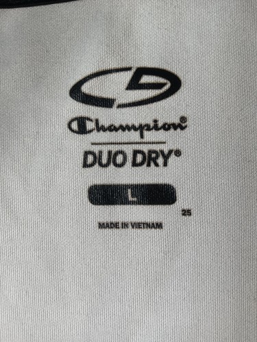 Champion Women's Duo Dry Hoodie 1/4 Zip Size L Gray & Black  Pit-Pit 23" - Picture 3 of 24