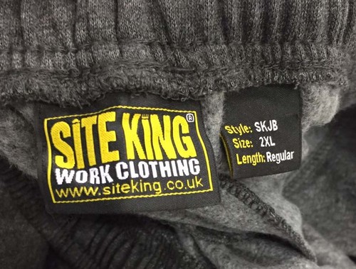 SITE KING Mens Work Cargo Combat Tracksuit Bottoms Joggers with Knee Pad Pockets - Picture 4 of 8