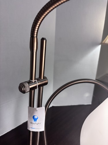 Magnifying Glass Craft Table Lamp Gooseneck Daylight Co Brass Adjustable - Picture 7 of 12