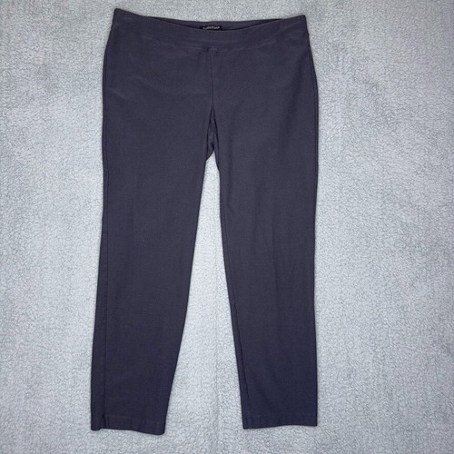 Eileen Fisher Women’s Grey Comfort Pull On Pant Straight Leg Size Medium