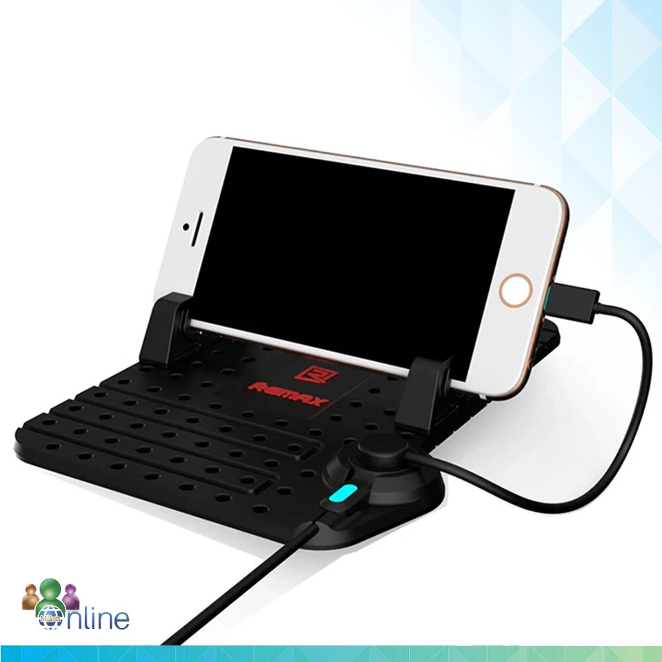 Remax Car Phone Holder Dock Mount Mobile Universal Stand Grip For iPhone Samsung - Image 3 of 4