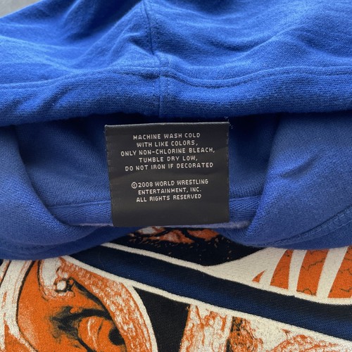 Y2K WWE Rey Mysterio Wrestling Hoodie Men’s XL Blue ECW WWF WCW Lichidor - Picture 8 of 10