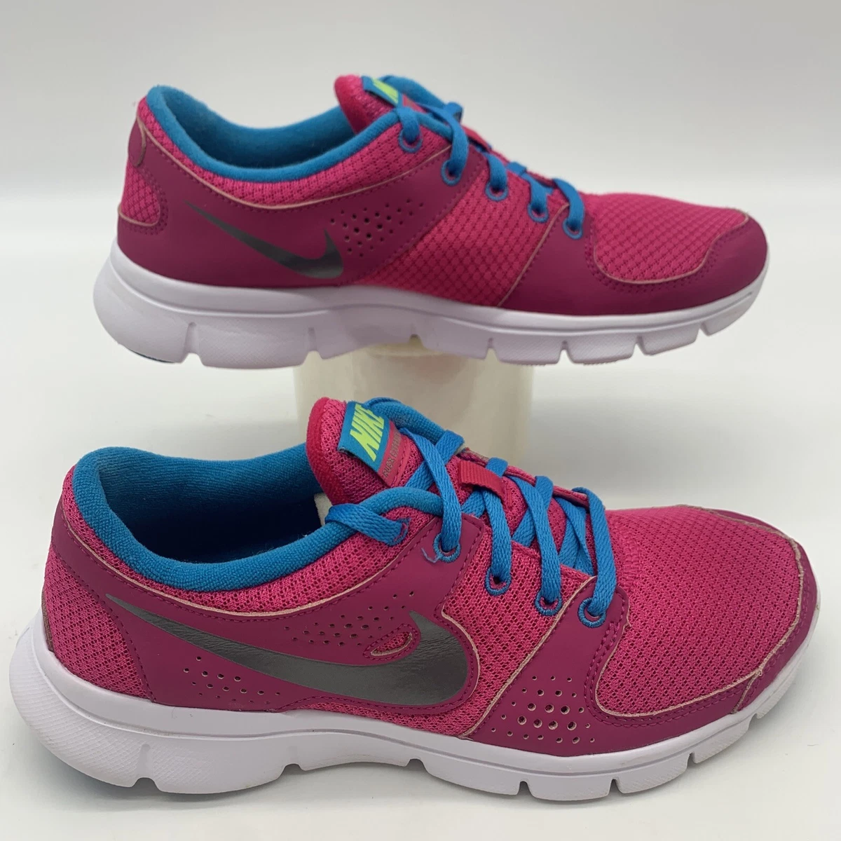 Nike Flex Experience Sneakers Womens 7 Running Shoes Fuschia Pink Blue 525754600
